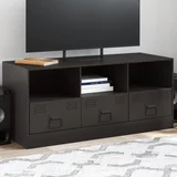 vidaXL TV omarica črna 99x39x44 cm jeklo