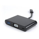 Cablexpert Adapter USB-C 3-in-1, TF, VGA, USB 3.0, (20442713) | Shoptok.si