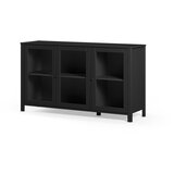 Marckeric Crna vitrina od masivnog bora 142x80x40 cm Alessandra – | shoptok.hr