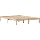 vidaXL Posteljni okvir z vzglavjem 120x200 cm trdna borovina, (21292607) | Shoptok.si