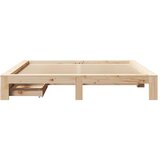 vidaXL Okvir kreveta bez madraca 200 x 200 cm od masivne borovine | shoptok.hr