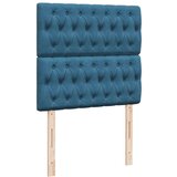 vidaXL Box spring postelja z vzmetnico modra 100x200 cm žamet, (21305298) | Shoptok.si