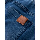 Ombre Men's denim joggers with asymmetrical stitching - blue | shoptok.hr