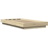  Okvir za krevet s LED svjetlima boja hrasta 100 x 200 cm drveni | shoptok.hr