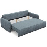Makamii Prašno modra raztegljiva/s prostorom za shranjevanje sedežna garnitura iz šenilje 218 cm Lilo – | Shoptok.si