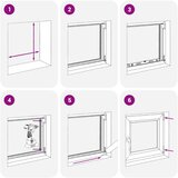  Okno za klet RISOR 60 x 100 cm PVC in steklo Bela, (5000215119) | Shoptok.si