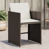 Maison Chic Vrtni stoli - Stol za vrt z blazinami 4 kosi rjav poli ratan JS2252, (21876673) | Shoptok.si