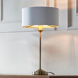  Endon 104054 - Stona lampa HIGHCLERE 1xE14/7W/230V bela/mesing prečnik 25 cm | Eponuda.com
