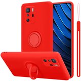 Cadorabo Ohišje, združljiv s Xiaomi v tekoči rdeči barvi - zaščitni pokrov iz fleksibilnega silikona TPU z obročem, (20590209) | Shoptok.si