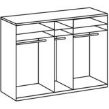 Modern Living Omara S Klasičnimi Vrati Level 36 D, Bela, Barva Hrasta | Shoptok.si