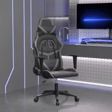  Masažna igraća stolica crno-siva od umjetne kože
