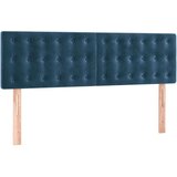 vidaXL Krevet s oprugama i madracem tamnoplavi 140x190 cm baršunasti | shoptok.hr
