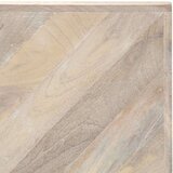 vidaXL Klubska mizica 110x110x36 cm trden mangov les | Shoptok.si