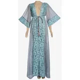 Ženski kaftan tirkizni