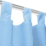 MIKRO Satenske Zavjese 2 kom s Tregerima 140x225 cm Tirkizna | shoptok.hr