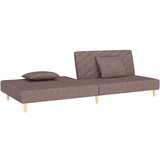  Kavč dvosed z ležiščem in dvema blazinama taupe blago, (21749687) | Shoptok.si