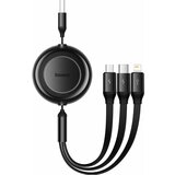 Baseus polnilni kabel USB 3v1 Lighting/ TipC/Mikro 3.5A 1.1m črn CAMJ010001, (20470291) | Shoptok.si
