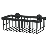Aluxx Odlagalna košarica za tuš (Do x Š x V: 12,5 x 25 x 9,2 cm, Črna, Mat)