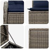  Set sofe 7 kom. Siva i tamnoplava 121 x 62 x 69 cm | Shoptok.si