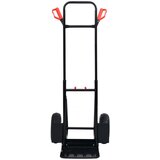 vidaXL Teleskopski ročni voziček 200 kg črn in rdeč | Shoptok.si