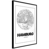  Poster - City Map: Hamburg (Round) 20x30 Cijene