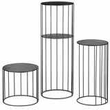  Komplet od 3 stalka za cveće LOFT — crne boje | Eponuda.com