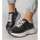 Gemre Black sports sneakers with silver insert Lenkuta | Shoptok.si