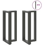 Noge za barski stol T-oblika 2 kom antracit 40x35x(90-91) cm čelik | shoptok.hr