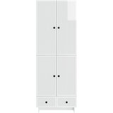  Set ormara 2 pcs Bijela visokog sjaja 66 x 34,5 x 95 cm | shoptok.hr