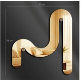 WALLXPERT dekorativno ogledalo Ozgl509 gold | Eponuda.com