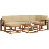  Set vanjskih sofa 7 kom. Prirodna i bež | shoptok.hr