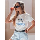 DStreet T-shirt damski z nadrukiem TRENDY BUNNY biały | ePonuda.com