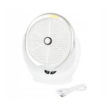  baterija. led cob stolni ventilator usb bijeli | shoptok.hr
