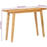  Blagovaonski stol Prirodna 100 x 35 x 75 cm Čvrsto drvo manga | shoptok.hr