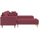 SOFA s jastukom 3 pcs Vinska crvena tkanina | Eponuda.com
