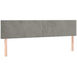  Uzglavlja svjetlosiva 160x5x78/88 cm baršunasta | shoptok.hr