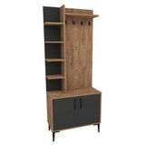 Hanah home Julendor stalak za cipele s mašnom, 74,4x33x182,8 cm, antracit | Eponuda.ba