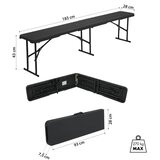  Nc3404 tamno siva sklopivna vrtna klupa 180 cm nils camp | shoptok.hr