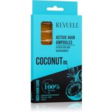 Revuele Coconut Oil Active Hair Ampoules serum za kosu za ishranu i hidrataciju 8x5 ml | shoptok.hr
