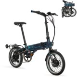 FLEBI zložljivo električno kolo supra 4.0+ tech navy | 16" kolesa | 90 km dosega, (22118437) | Shoptok.si