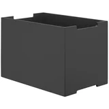 Antracitno siva škatla za shranjevanje 25x39x27 cm Kasane L –