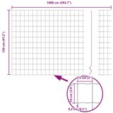 vidaXL Euro ograja z 5 U stebri 1,2x10 m zeleni jekleni | Shoptok.si