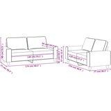  2-dijelni set sofa tamnosivi od tkanine | shoptok.hr