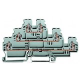 Wago GmbH & Co. KG Tristopenjska sponka 0,08-2,5/4qmm L/L/L 870-551, (20859181) | Shoptok.si