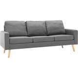 vidaXL Kavč trosed svetlo sivo blago | Shoptok.si