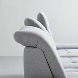 Mömax sedežna garnitura como mini, siva, ležišče, predal, leva | Shoptok.si