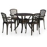  5-dijelni bistro set od lijevanog aluminija brončani | Eponuda.ba