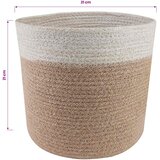 Set saksija za biljke 2 pcs Prirodna i bijela Ø 21 x 21 cm | shoptok.hr