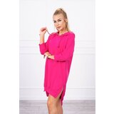 Kesi Hooded dress with a long back fuchsia Cene