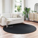  Protuklizni tepih od umjetnog zečjeg krzna OLITE Crna Ø 160 cm | shoptok.hr